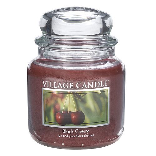 Svíčka ve skleněné dóze Village Candle Černá třešeň, 454 g