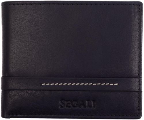 Peněženka SEGALI Pánská peněženka kožená 1042 černá