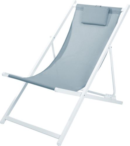 PROGARDEN PROGARDEN Lehátko zahradní židle skládací bílá/modrá KO-FD4100190