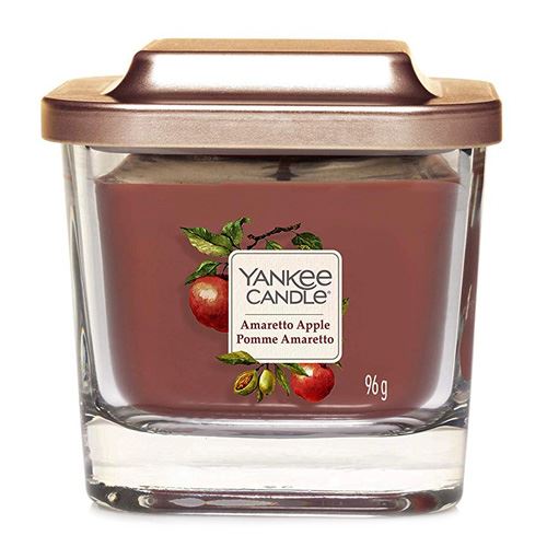 Svíčka ve skleněné váze Yankee Candle Amaretto s jablkem, 96 g