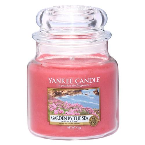 Svíčka ve skleněné dóze Yankee Candle Zahrada u moře, 410 g