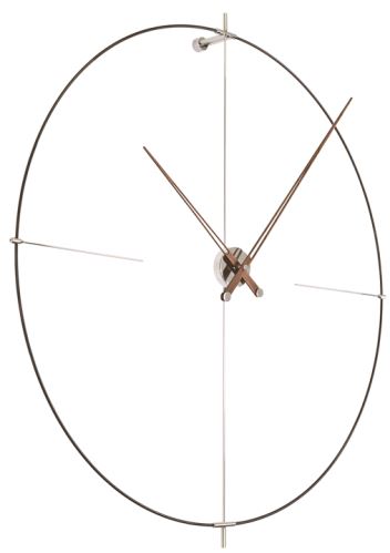 Designové nástěnné hodiny Nomon Bilbao N černé 110cm