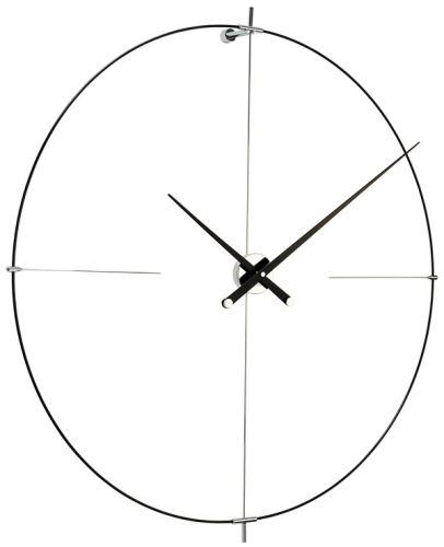 Designové nástěnné hodiny Nomon Bilbao L černé 110cm