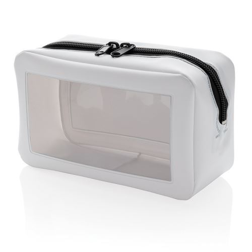 Transparentní kosmetická cestovní taška, XD Design, bílá