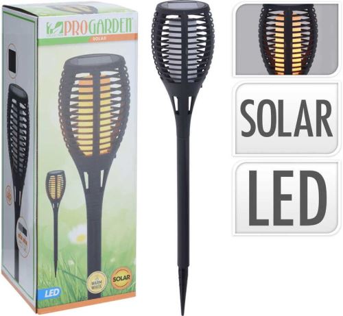PROGARDEN PROGARDEN Lampa solární zahradní pochodeň s efektem plamene 78 cm KO-CX2100150