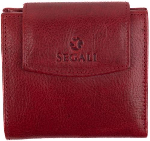 Peněženka SEGALI Dámská peněženka kožená 735 červená