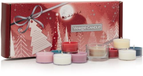 Svíčka YANKEE CANDLE vánoční set 2023 (10x čajová svíčka 9,8 g)