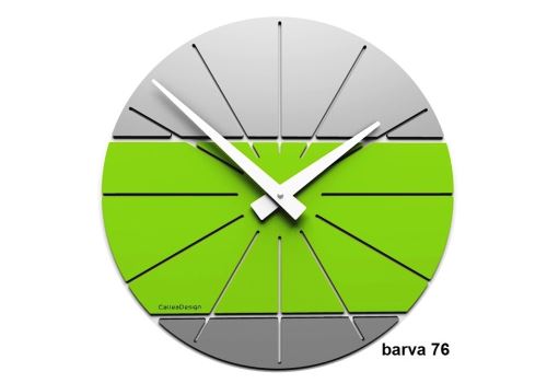 Designové hodiny 10-029 CalleaDesign Benja 35cm (více barevných verzí) Barva zelené jablko-76