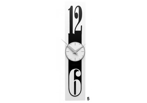 Designové hodiny 10-026 CalleaDesign Thin 58cm (více barevných verzí) Barva černá klasik-5 - RAL9017