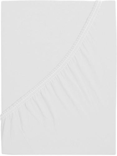 Prostěradlo B.E.S. PETROVICE Prostěradlo Jersey česaná bavlna MAKO 160 x 200 cm, bílé