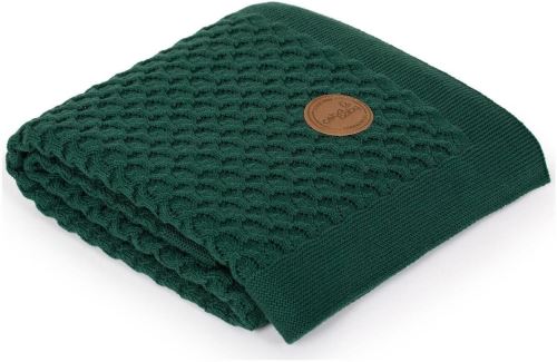 Deka CEBA deka pletená v dárkovém balení vlny Emerald, 90 x 90 cm