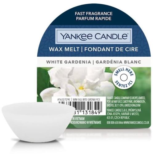 Vonný vosk YANKEE CANDLE White Gardenia 22 g