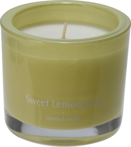 Svíčka H&L Vonná svíčka ve skle Bougie 9 cm, Sweet Lemongrass, zelená