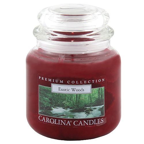 Svíčka skleněná dóza Carolina Candles Exotické dřevo, 425 g