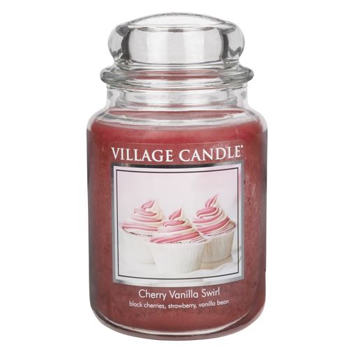 Svíčka ve skleněné dóze Village Candle Višeň a vanilka, 737 g