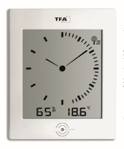Rádiem řízené nástěnné hodiny TFA 60.4506 DIALOG
