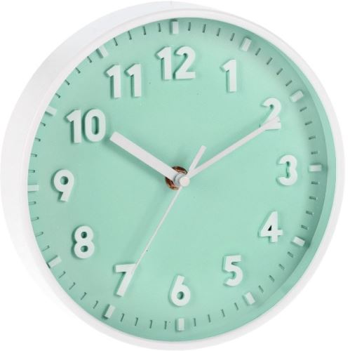 SEGNALE Nástěnné hodiny ručičkové 20 cm zelená