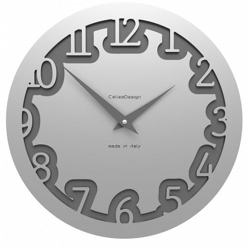 Designové hodiny 10-002 CalleaDesign Labirinto 30cm (více barevných verzí) Barva stříbrná - 2