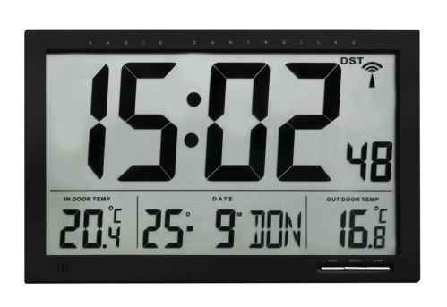 Nástěnné hodiny s vnitřní a vnější teplotou TFA 60.4510.01
