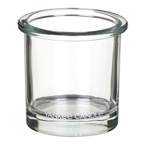 Svícen skleněný Yankee Candle Čiré sklo, výška 7 cm