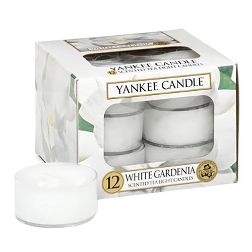 Svíčky čajové Yankee Candle Bílá gardénie,   12 ks