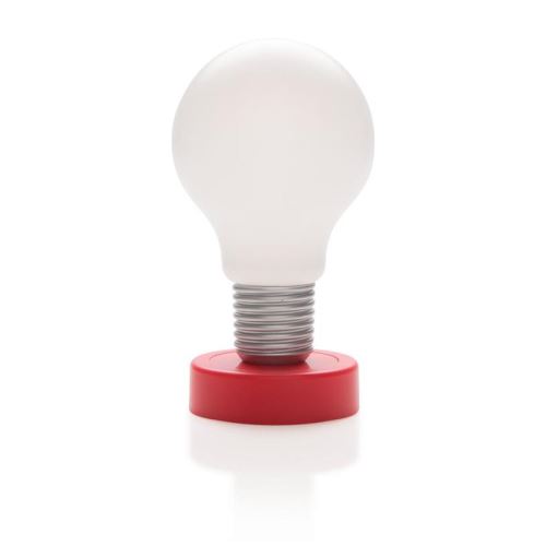 Stolní LED lampa bez potřeby elektrické energie, Loooqs, červená