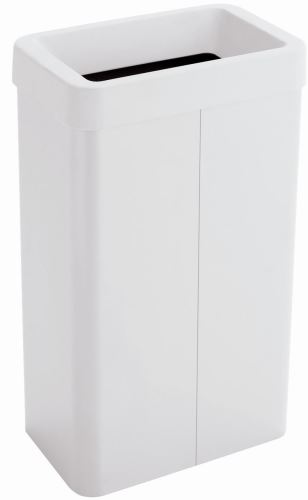 Odpadkový koš na tříděný odpad Caimi Brevetti Maxi W,70 L, bílý, sklo