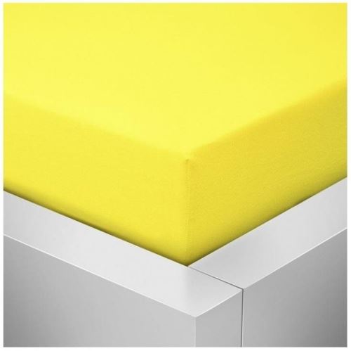 Prostěradlo Chanar Prostěradlo Jersey Lux, 90 x 200 cm, žluté