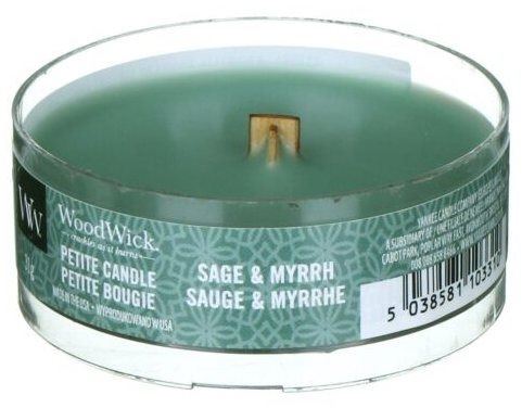 Svíčka WoodWick petite Sage & Myrrh 31 g
