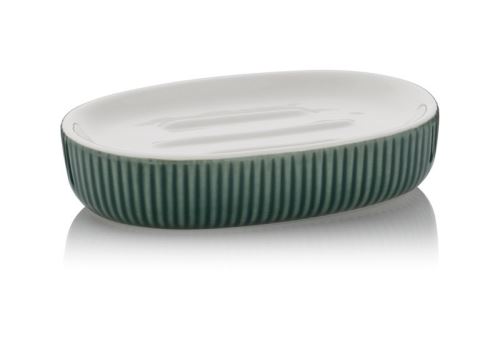 KELA KELA Miska na mýdlo Ava keramika zelená KL-24415