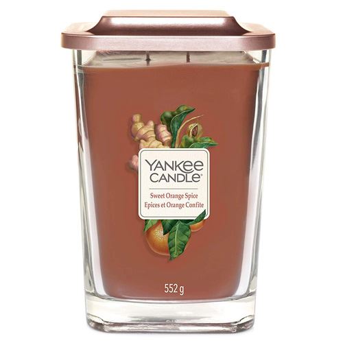 Svíčka ve skleněné váze Yankee Candle Sladký pomeranč a koření, 552 g
