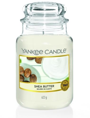 Svíčka ve skleněné dóze Yankee Candle Bambucké máslo, 623 g