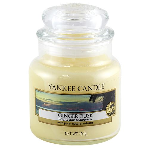 Svíčka ve skleněné dóze Yankee Candle Zázvorový soumrak, 104 g