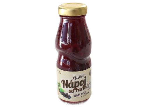 Nápoj od farmáře GABÍK 200 ml Gabík 200ml Černý rybíz s celerem