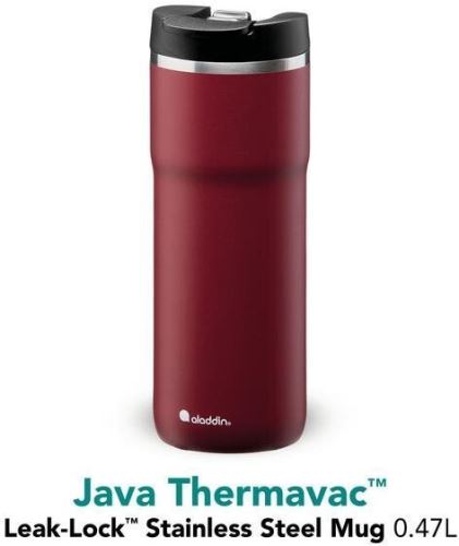 Termohrnek ALADDIN Java Thermavac Leak-Lock™ vakuový termohrnek 470 ml Burgundy Red