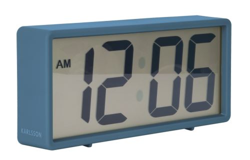 Digitální stolní i nástěnné hodiny/budík 5646BL Karlsson 18cm