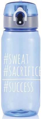 Sportovní láhev Sweat Success, 600 ml, Loooqs, modrá