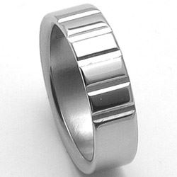 Pánský ocelový snubní prsten RZ86009
