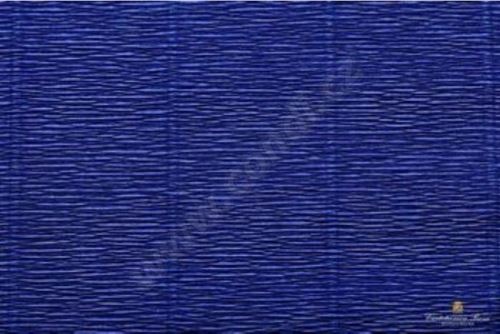 Krepový papír role 50cm x 2,5m - švestkově modrý 555