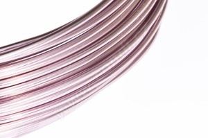 Dekorační drát hliníkový - pastelově růžový