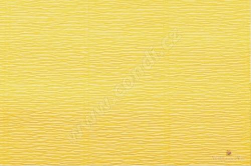 Krepový papír role 50cm x 2,5m - žlutý 578