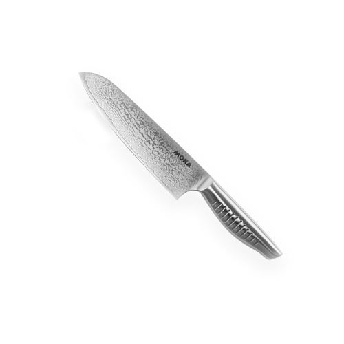 nůž Santoku 180mm - Suncraft MOKA vg-10 Damascus, japonský kuchyňský nůž