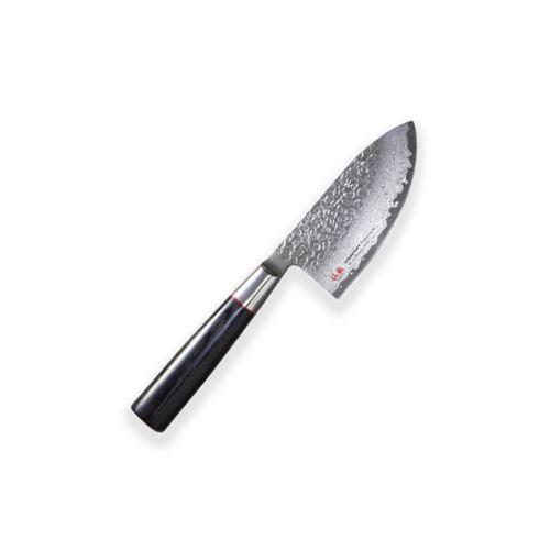 Chef-Mini 100mm-Suncraft Senzo Classic-Damascus-japonský kuchyňský nůž-Tsuchime- VG10–33 vrstev