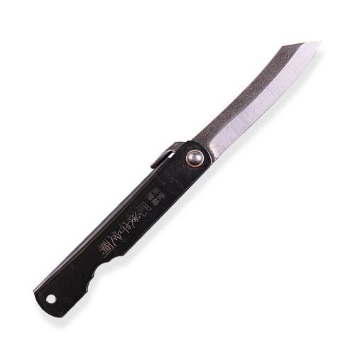 japonský nůž HIGONOKAMI "L" full steak - black